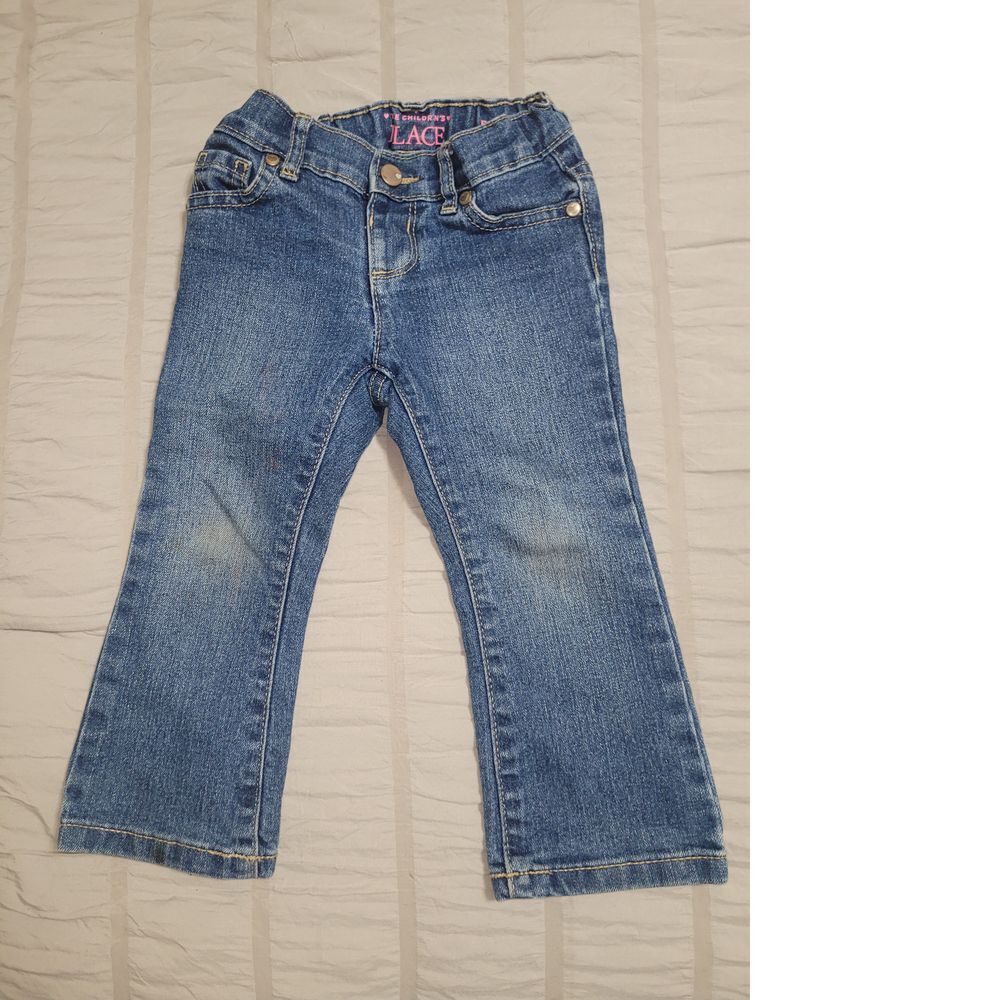 The Children's Place Bootcut Denim Jeans Girls Classic Blue Pants